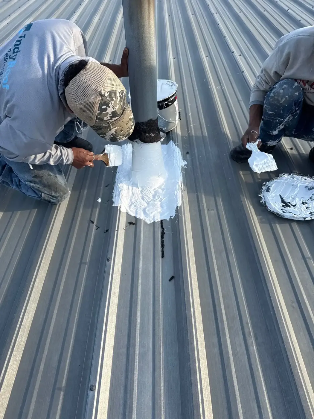 Commercial roof inspection documented in Chesterfield